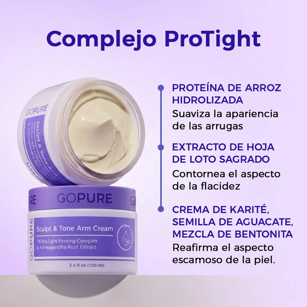 Crema Gopore Esculpidora y Tonificadora Para Brazos