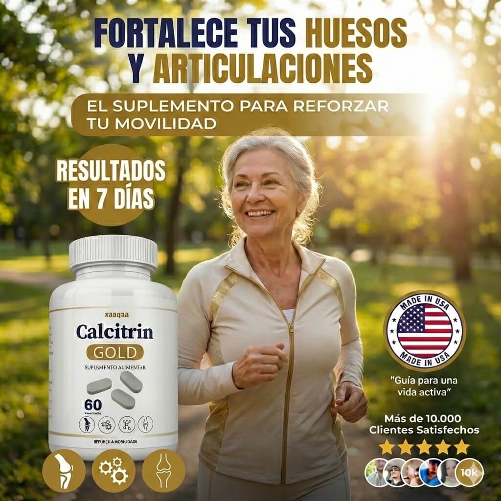 CALCITRIN GOLD - Cápsulas que desinflaman y fortalecen las articulaciones.
