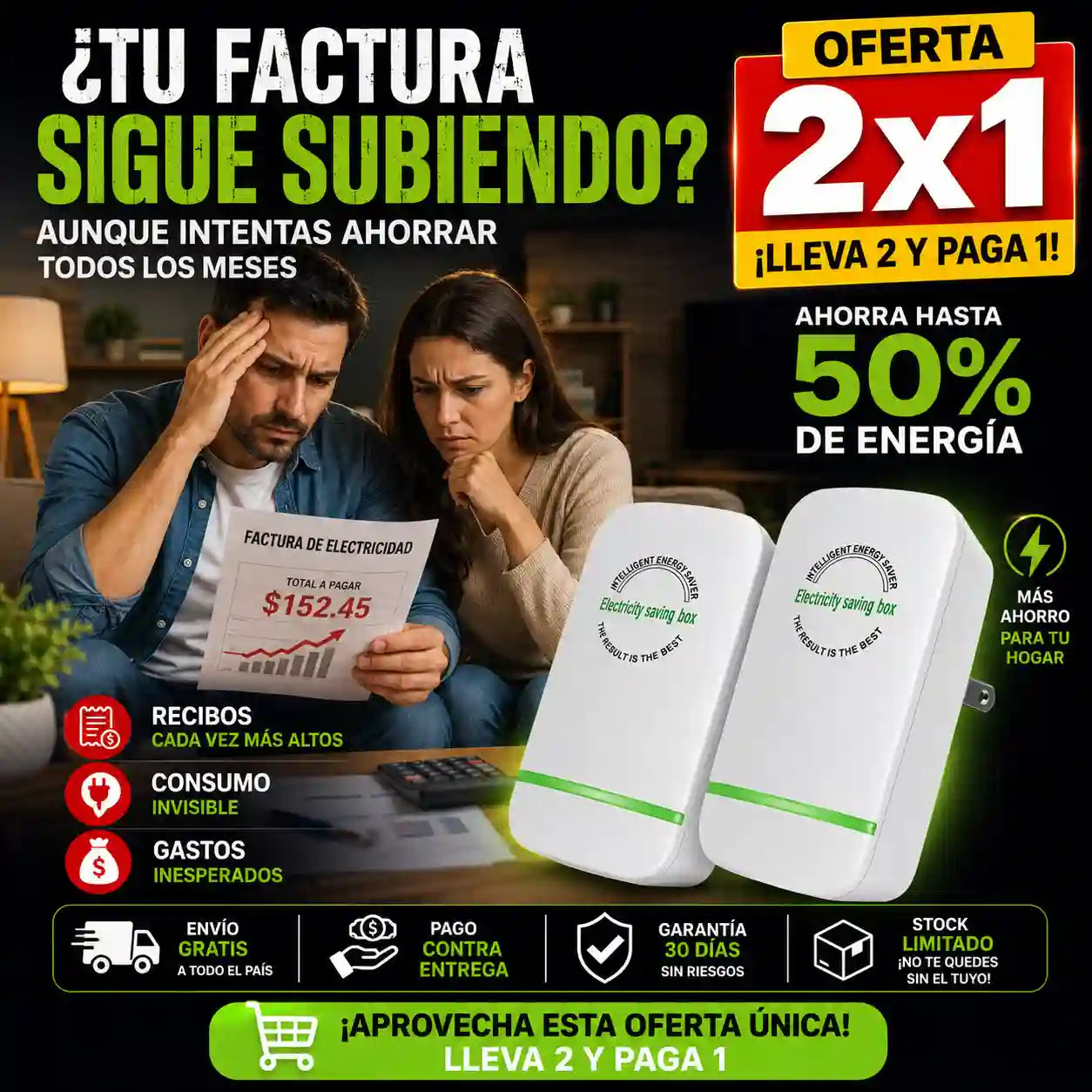 EcoVolt Smart® El ahorrador de energía para dejar de sufrir cada vez que llega la factura