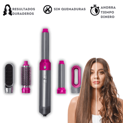 Zap Styler el cepillo 5 en 1 para alisar, rizar, ondular y dar volumen con facilidad