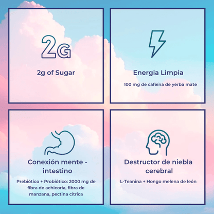 Yerba Magic | Té Instantáneo De Yerba Mate En Polvo Bajo en azúcar, repleto de prebióticos y probióticos