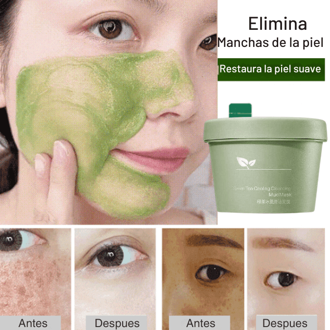 TeaPur™ - Mascarilla de Té verde Para Una Piel Más Hidratada y Rejuvenecida