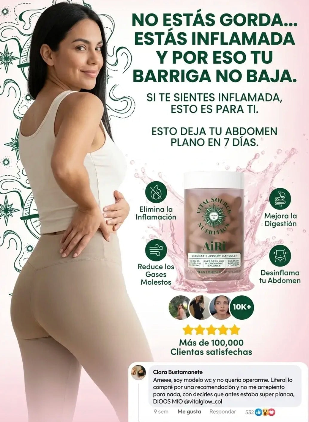 AiRi Debloat™ | Enzimas + Probióticos para una Digestión Ligera y Sin Inflamación