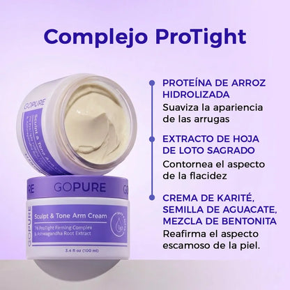 Crema Gopore Esculpidora y Tonificadora Para Brazos