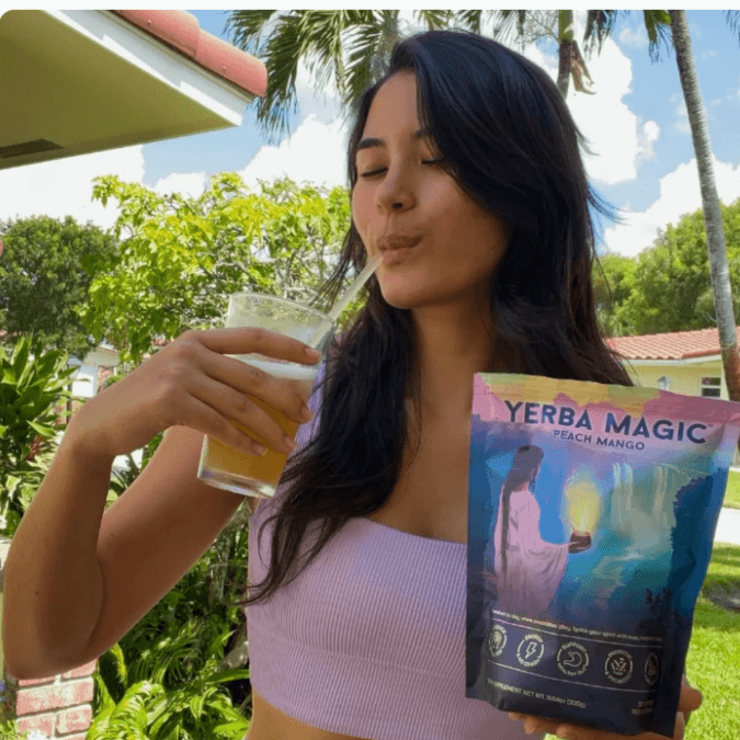 Yerba Magic | Té Instantáneo De Yerba Mate En Polvo Bajo en azúcar, repleto de prebióticos y probióticos