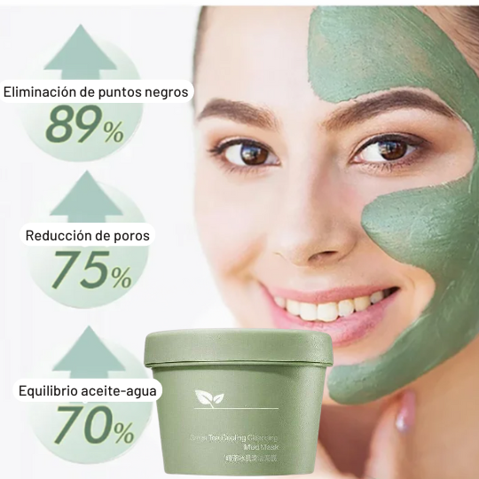 TeaPur™ - Mascarilla de Té verde Para Una Piel Más Hidratada y Rejuvenecida