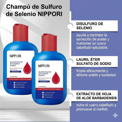 Nippori - Elimina el Hongo de la Caspa y Detiene la Caída