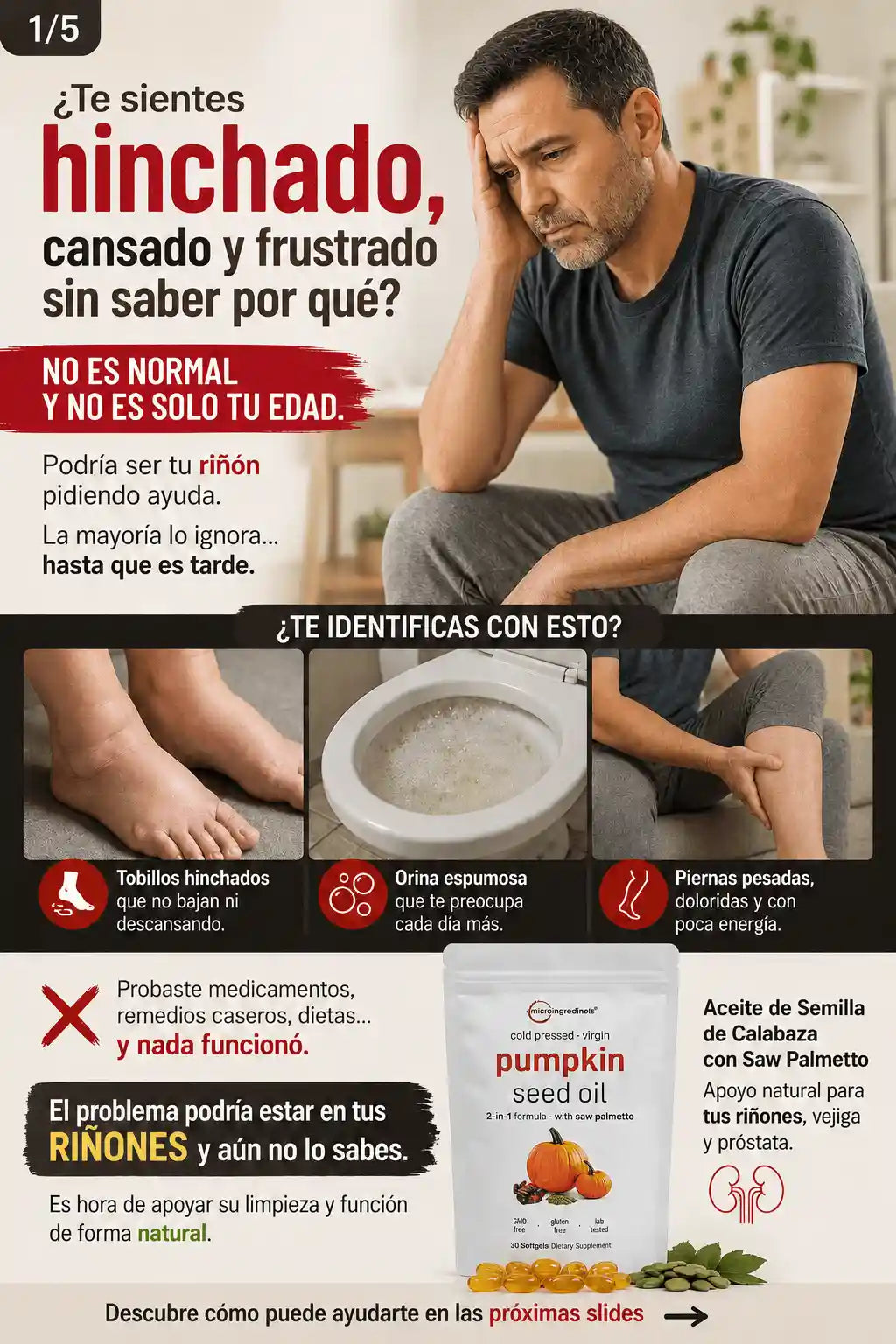 Pumpkin Seed Oil: La Solución Definitiva para los Tobillos Hinchados y la Orina Espumosa..