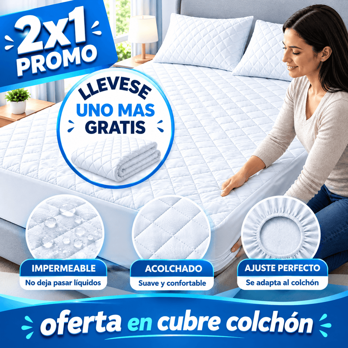 2x1 PROMO: SLEEP GUARD PRO® – Cubre Colchón Impermeable